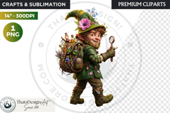 Spring Blossom Gnomes Cliparts Fantasy graphics scrapbooking Product Image 1