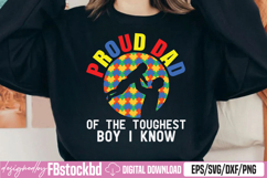 Proud Dad of the Toughest Boy I Know SVG Product Image 1