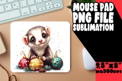 Cheerful Mouse Pad Sublimation Style, Christams Product Image 1