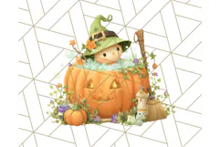 Halloween Witch House Clipart PNG with Potions and Brooms Product Image 5