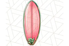 Pink Summer Clipart, Cute Beach Icons, Aesthetic PNG Product Image 5