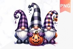 Halloween Gnome Sublimation - Clipart PNG Design Product Image 1