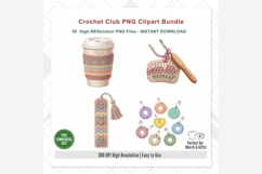 Crochet Club PNG Clipart Bundle Product Image 9