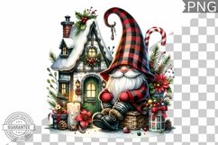 Christmas Gnome Sublimation - Clipart PNG Design Product Image 1