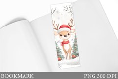 Christmas Deer Bookmark. Christmas Bookmark Sublimation Product Image 1