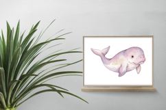 Cute Dugong Sea Cow Marine Mammal Ocean PNG Summer Manatee Product Image 2