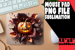 Unique Desk Pad Design Sublimation, 3D Pumpkin Product Image 1