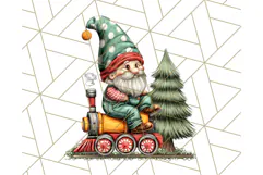 Christmas Gnome Clipart, Holiday Gnomes PNG Illustrations Product Image 5