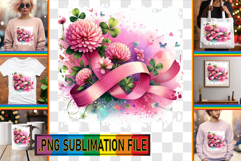 Dazzling TSHIRT Designs PNG, Flowers Product Image 1