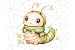 Cute Caterpillar Clipart PNG, Spring Bug Illustrations Product Image 5