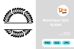 Bloomique Split Monogram Product Image 1