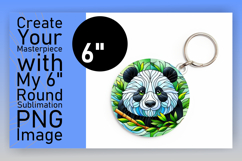 Bright Circle Design Keychain Template , Animals Product Image 1