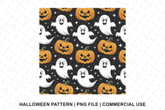 Halloween Pumpkin Pattern Png | Sublimation | Digital Paper Product Image 1