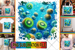 Whimsical TSHIRT Gift Ideas PNG, 3D Fruits Product Image 1