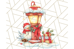 Vintage Christmas Clipart PNG, Cute Animals Holiday Elements Product Image 5