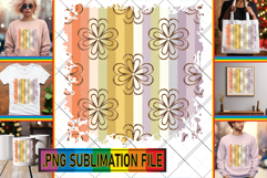 Radiant PNG TSHIRT Art, Gold Flower Product Image 1