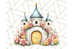 Princess Castle Clipart PNG, Enchanted Garden Artwork Product Image 5