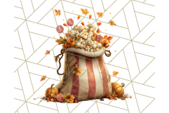 Autumn Circus Clipart Carnival Tent Fall PNG, Vintage Circus Product Image 5