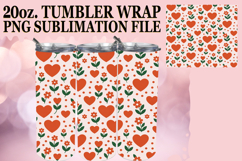 JOYFUL PRESENT 20oz TUMBLER WRAP, Valentine's Pattern Product Image 1