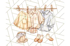 Cozy Laundry Day Clipart PNG Pastel Home Decor, Home Png Product Image 5