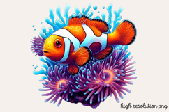 Bioluminescent Sea Animal Clipart PNG Product Image 1