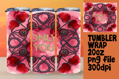 Trendy 20oz Tumbler Wrap File , Love Product Image 1