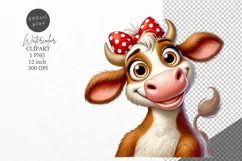Animals clipart, Cow clipart, Farm clipart Product Image 1