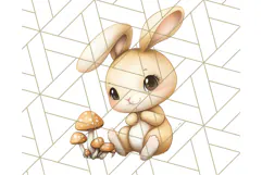 Woodland Nursery Baby Animals And Fantasy Forest PNG Clipart Product Image 5