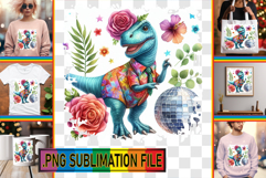 FUN PNG TSHIRT Designs, Dino Product Image 1