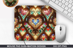 Flower Mouse Pad Sublimation, Spring Flower Mouse Pad PNG Product Image 1