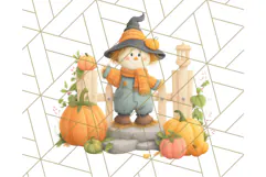 Creepy Carnival Halloween Clipart PNG with Hayride Art Product Image 5