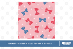 American 4th of July Patriotic Coquette Bow Seamless Pattern Product Image 2