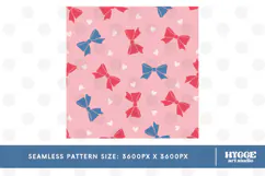 American 4th of July Patriotic Coquette Bow Seamless Pattern Product Image 2