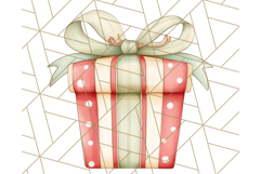 Vintage Christmas Ornaments and Presents PNG Holiday Clipart Product Image 5