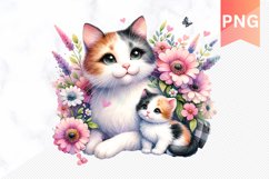 Cat Sublimation - Mother's Day Cat Clipart Product Image 1