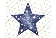 Patriotic Star Clipart PNG, Stars 4th of July PNG Graphic Product Image 5