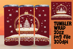 Trendy 20oz Tumbler Wrap File , Holiday Product Image 1