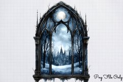 Gothic Spooky Winter Clipart PNG Product Image 1
