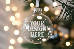 Acrylic Christmas Ornament Mockup , christmas ornament mocku Product Image 1