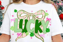 Lucky Shamrock Png, Blessed Vibes Png, Not Lucky Simply Png Product Image 2