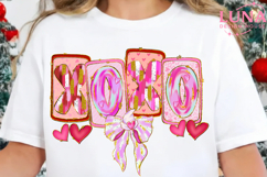 Brushstroke Valentines XOXO PNG, Trendy Valentine's Day Png Product Image 4