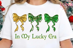 In My Lucky Era Png, Glitter Shamrock Coquette Png, Patrick Product Image 3