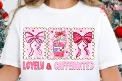 To Be Lovely &amp; Caffeinated Png, Valentine's Day Png, Coffee Product Image 1