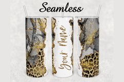Leopard Alcohol Ink Marble 20 oz sublimation design tumbler Product Image 1