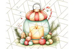 Muted Cute Safari Christmas Animal PNG Clipart, Holiday Png Product Image 5