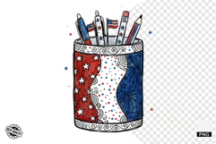 4th of July Books Reading Clipart Product Image 1