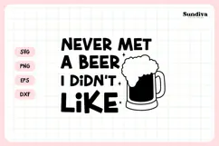 Funny Beer Coaster Quote SVG | Beer I Didn't Like Product Image 3