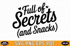 Full of Secrets SVG | Quotes | SVG Cut files Product Image 1
