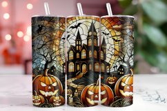 Halloween House Tumbler Wrap | Sublimation | Tumblers Product Image 1