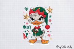 Funny Christmas Duck Sublimation Clipart PNG Product Image 1
